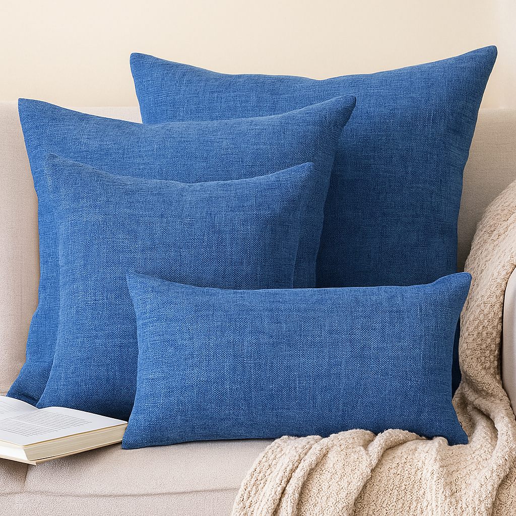 3-Piece Coordinated Pillow Cover & Insert Bundle – Combo New 3 size mixed Pillow Covers With Inserts 1 of 12"x20", 1 of 18"x18", 1 of 20"x20" or 2...