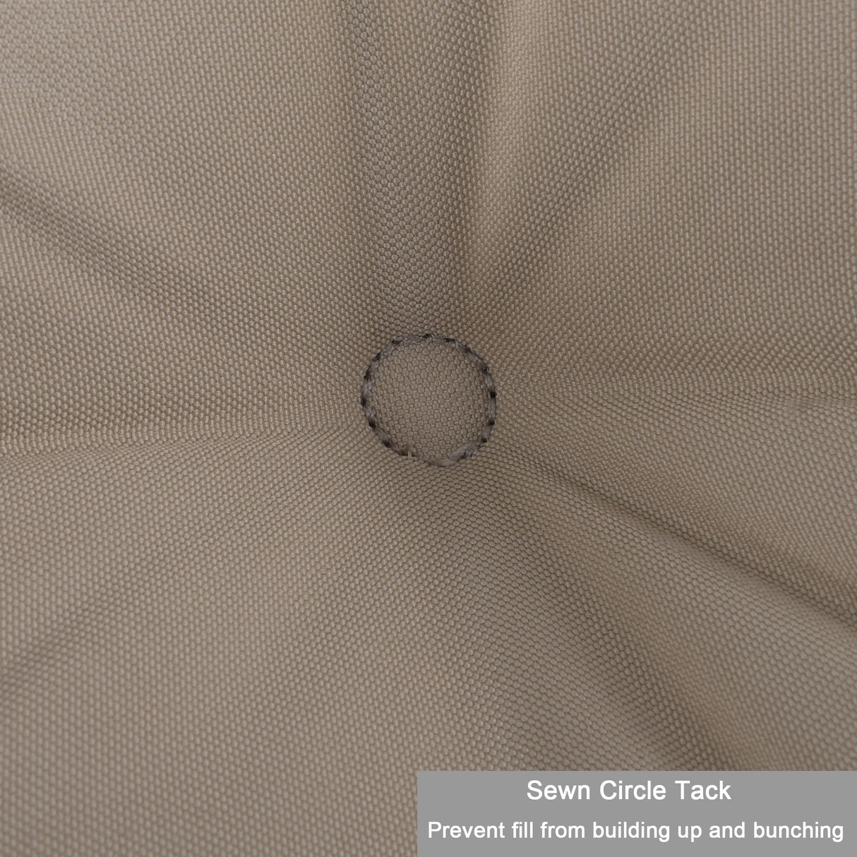 2-Piece High Back Patio Chair Cushion Set - Beige