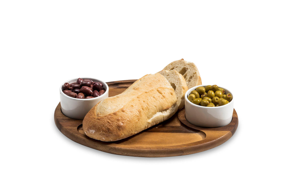 Charcuterie/-Serving-Tray-w/-2-ceramic-bowls-w/-lids-Serving-Tray