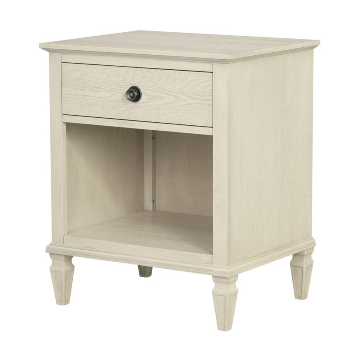 Victoria Nightstand with Open Storage - French Design - Multiple Colors