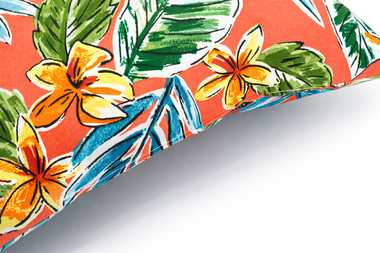 2 Pack Outdoor Throw Pillows, Waterproof & Fade-Resistant Patio Cushions (18x18 Inch, Bright Coral Pink)