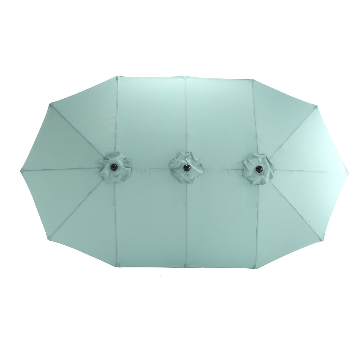 14.8 Ft Double Sided Outdoor Umbrella Rectangular Large Light Green