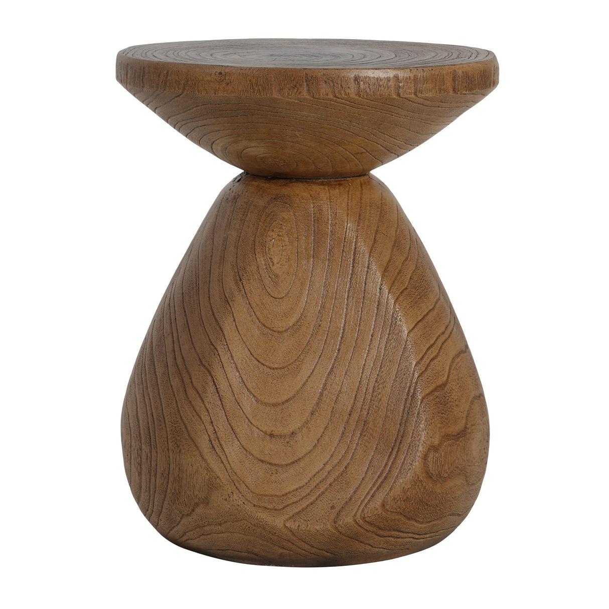 Patti Outdoor Patio MGO Wood Side Table