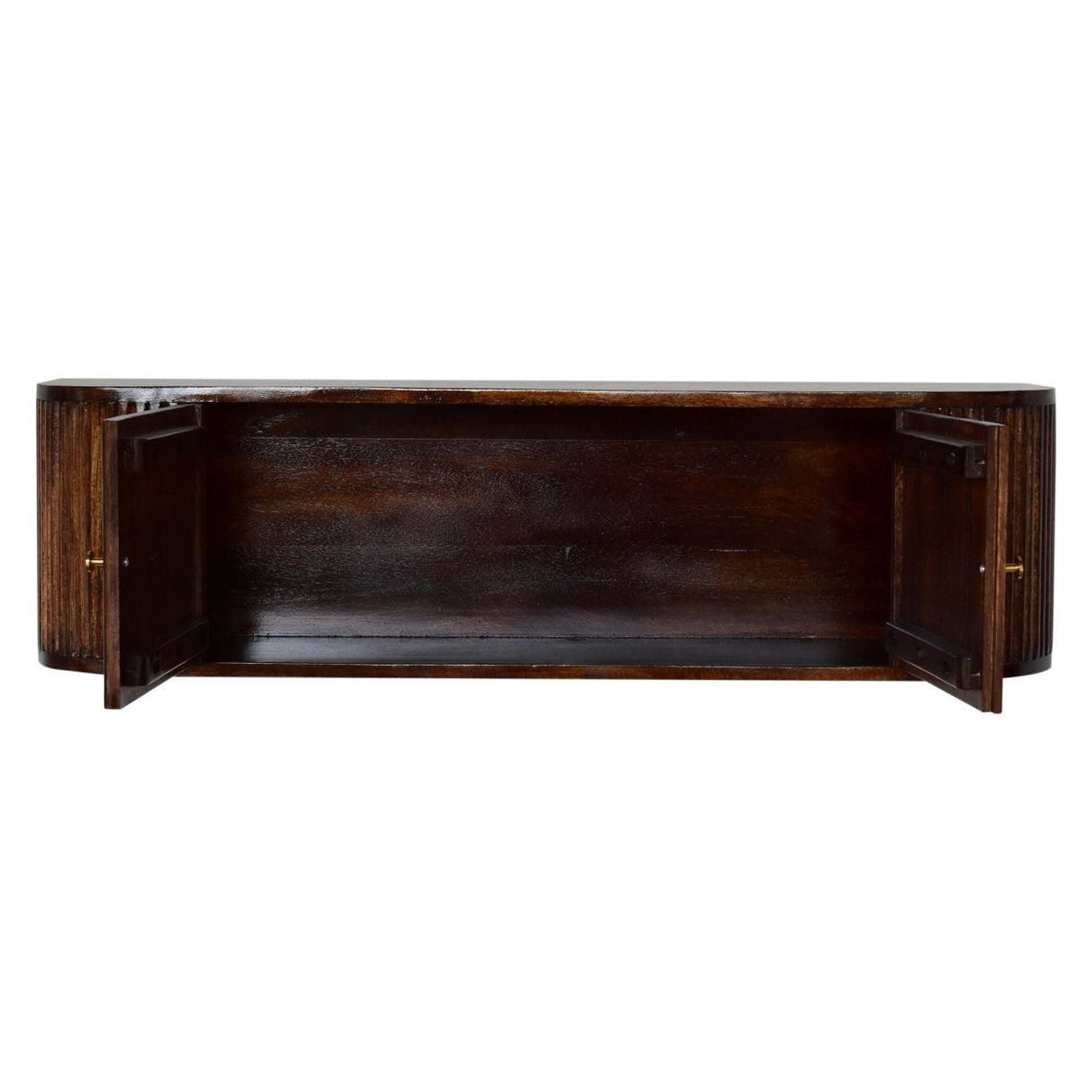 Solid Wood Chunky Chestnut Floating Bedside Table