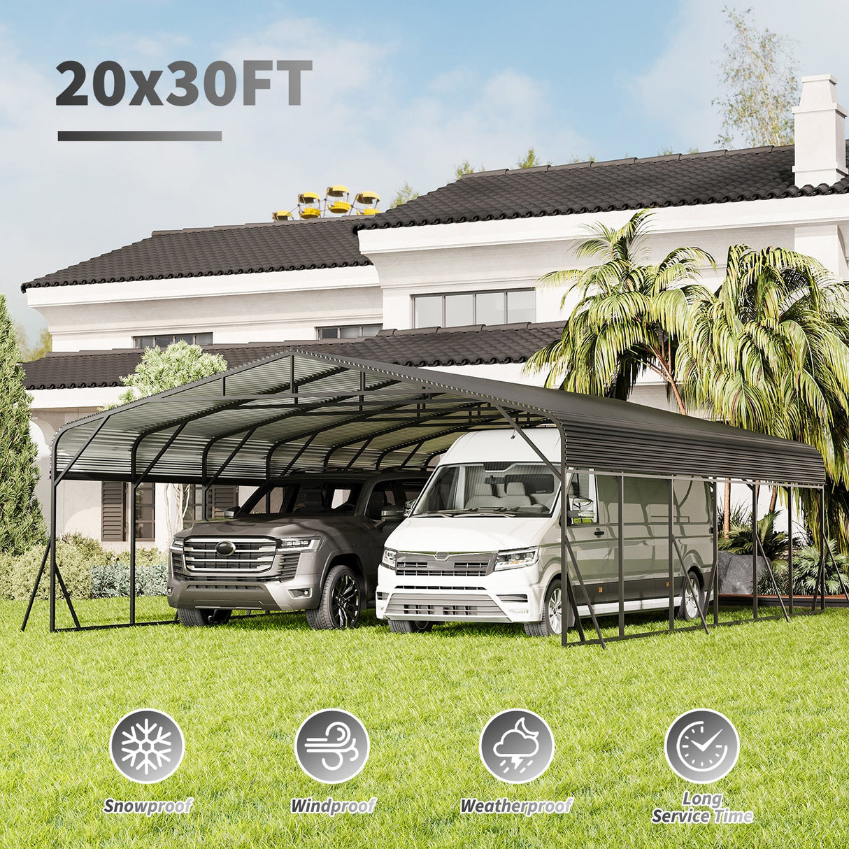 Heavy Duty Carport Canopy 20'X30'