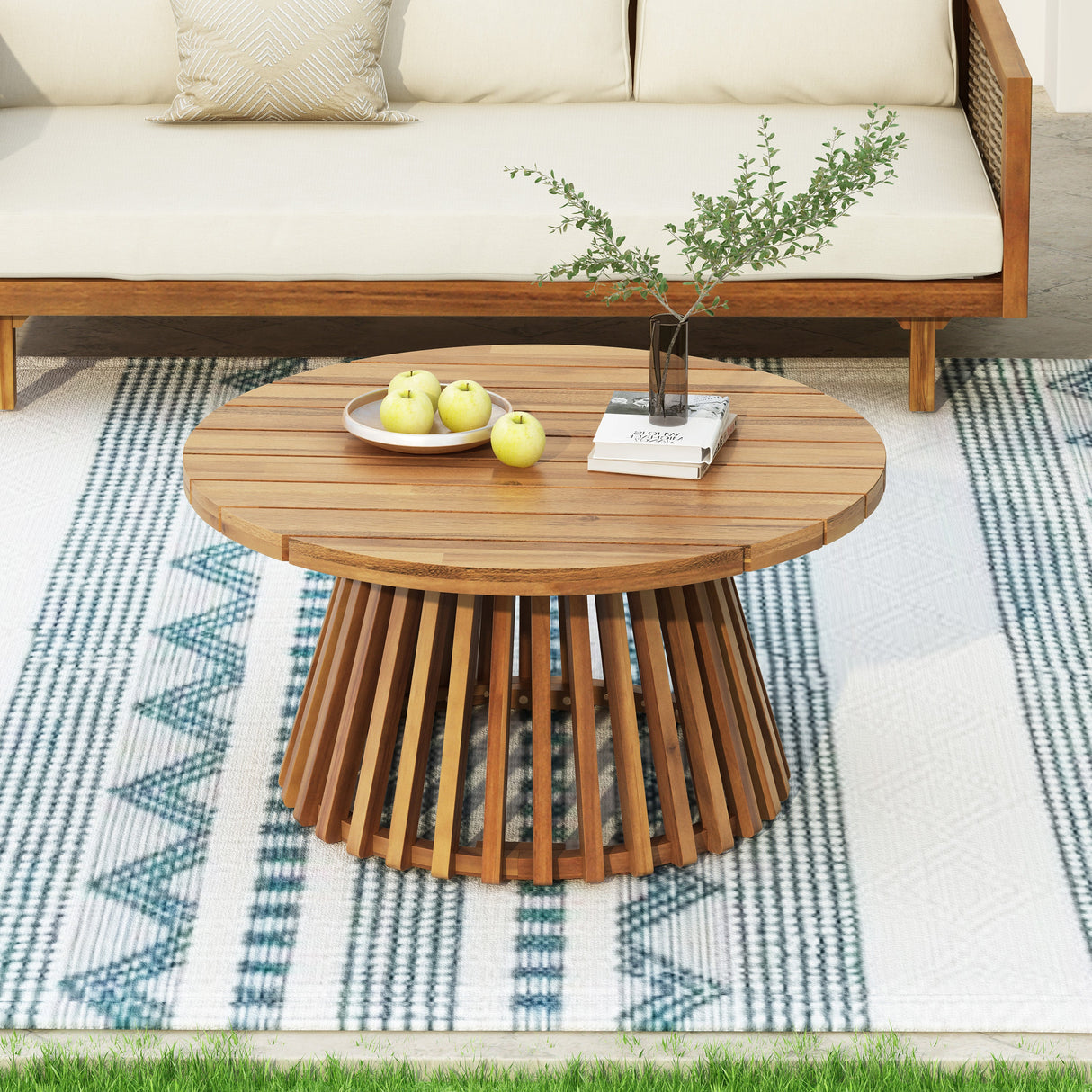 Wicker Patio Furniture Set Outdoor Rattan Sectional Set