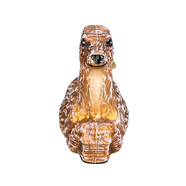Vintage Deer Ornament Blown Glass Mercury Finish