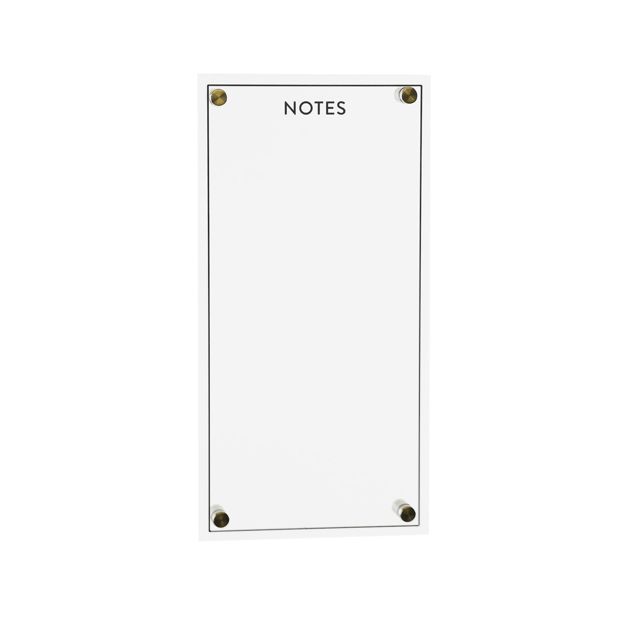 Acrylic dry erase notes board 13"h