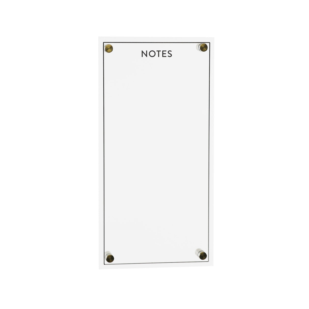 Acrylic dry erase notes board 13"h