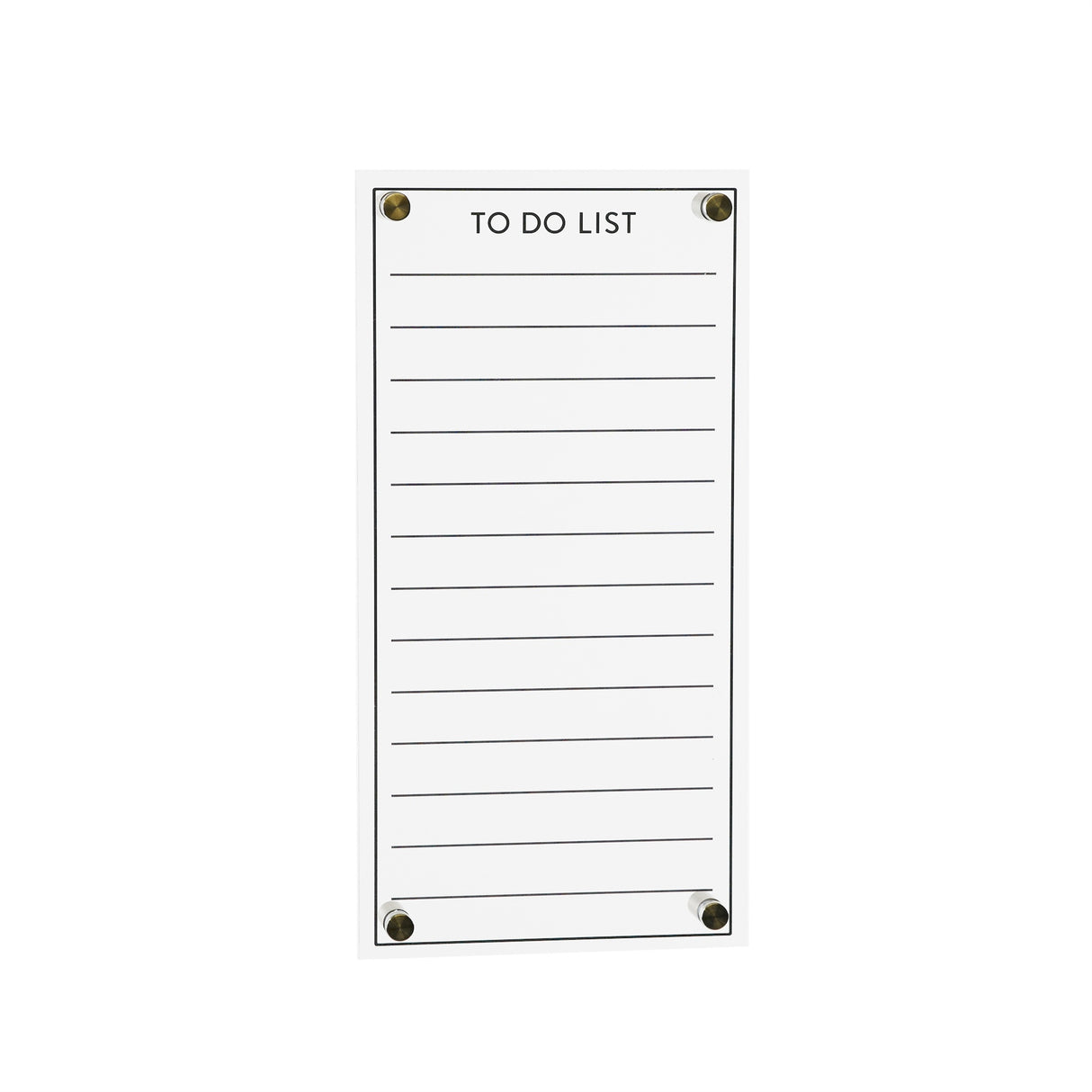 Acrylic dry erase to-do list 13"h
