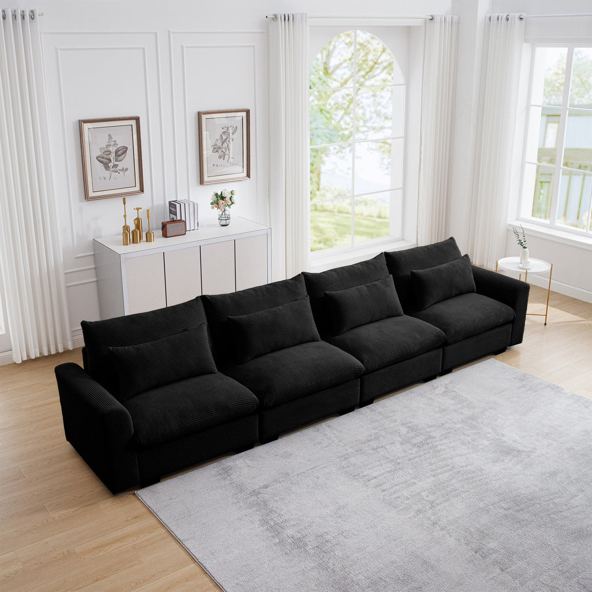 4 Seater Deep Seat Couches for Living Room