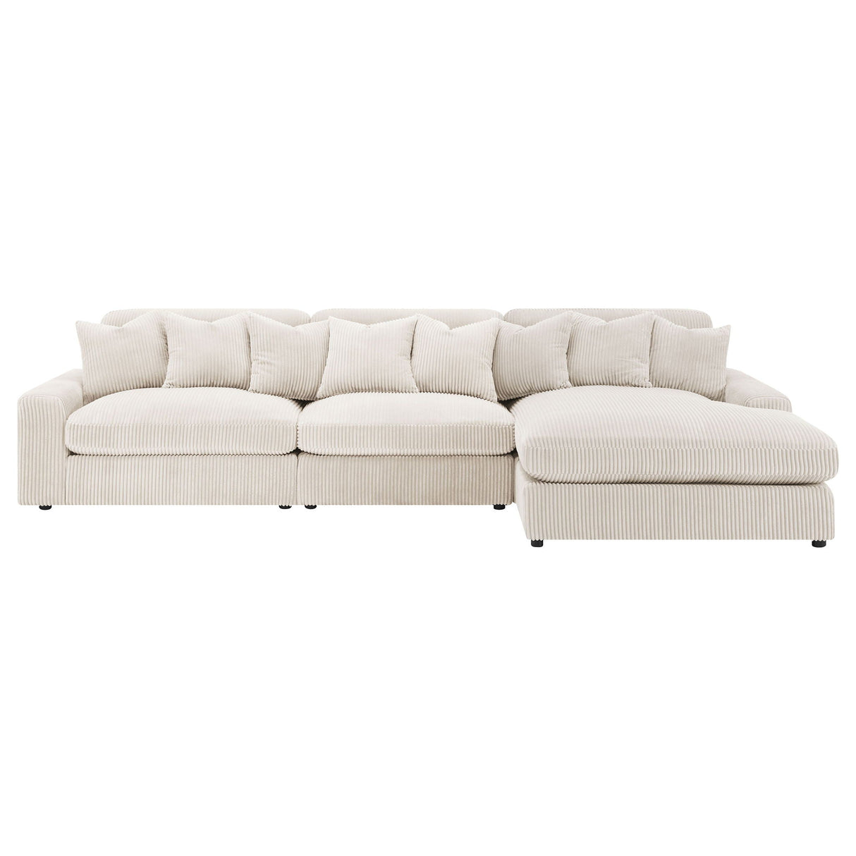 Cassidy - Upholstered Sectional Sofa With Reversible Cushions