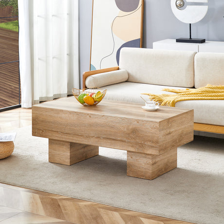 Modern-Simple-Light-Wood-Texture-43.3'x21.6'x17.2'-Coffee-Tables-and-End-Tables