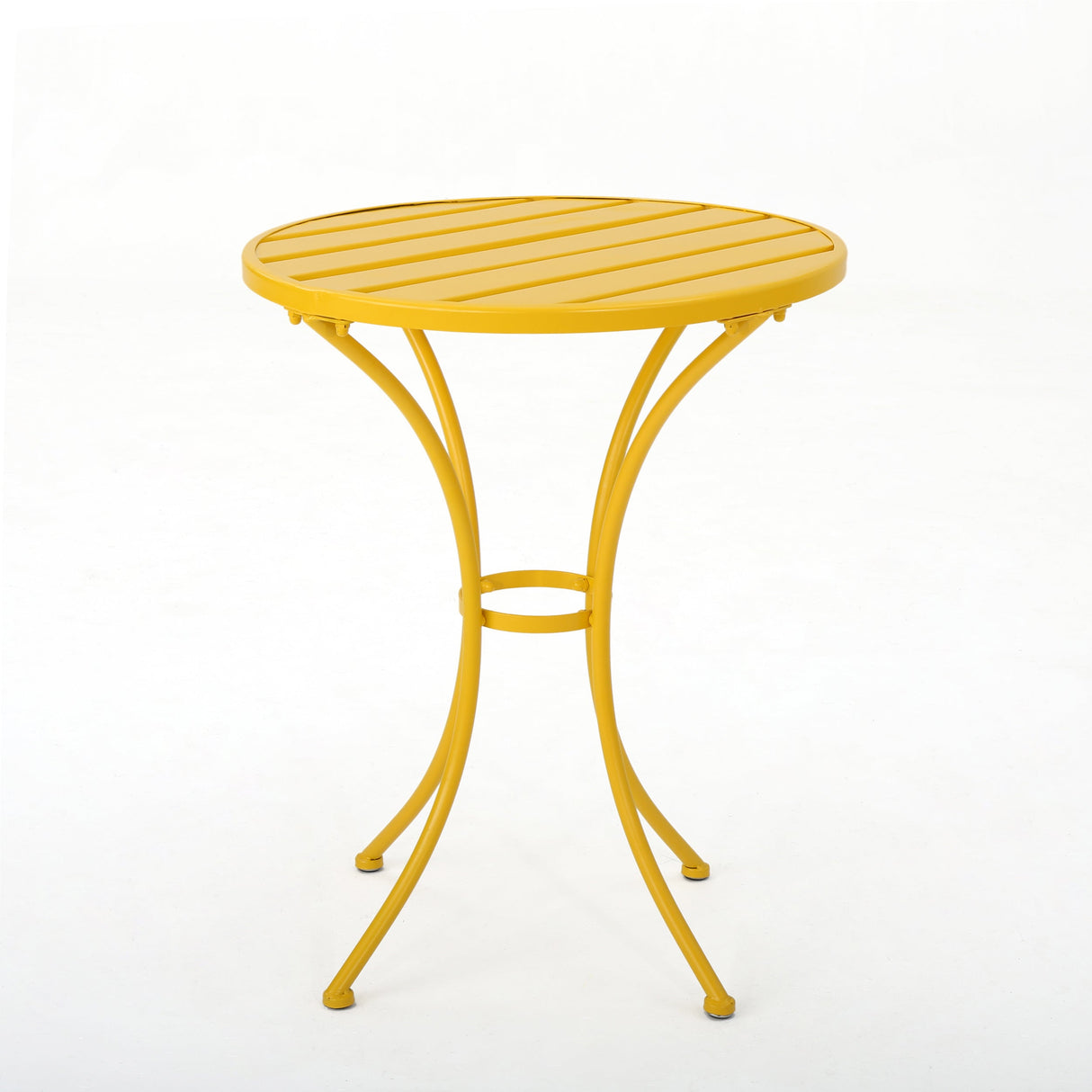 Bright Finish Colmar 3-Piece Yellow Iron Bistro Set