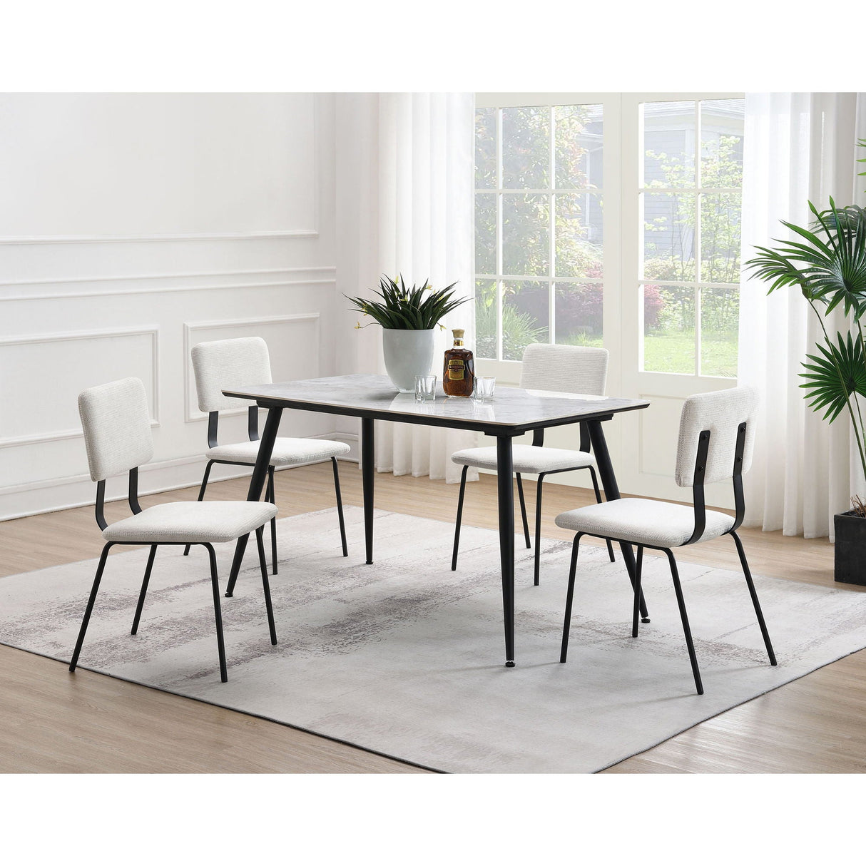 Bixby - Upholstered Dining Side Chair (Set of 2) - White