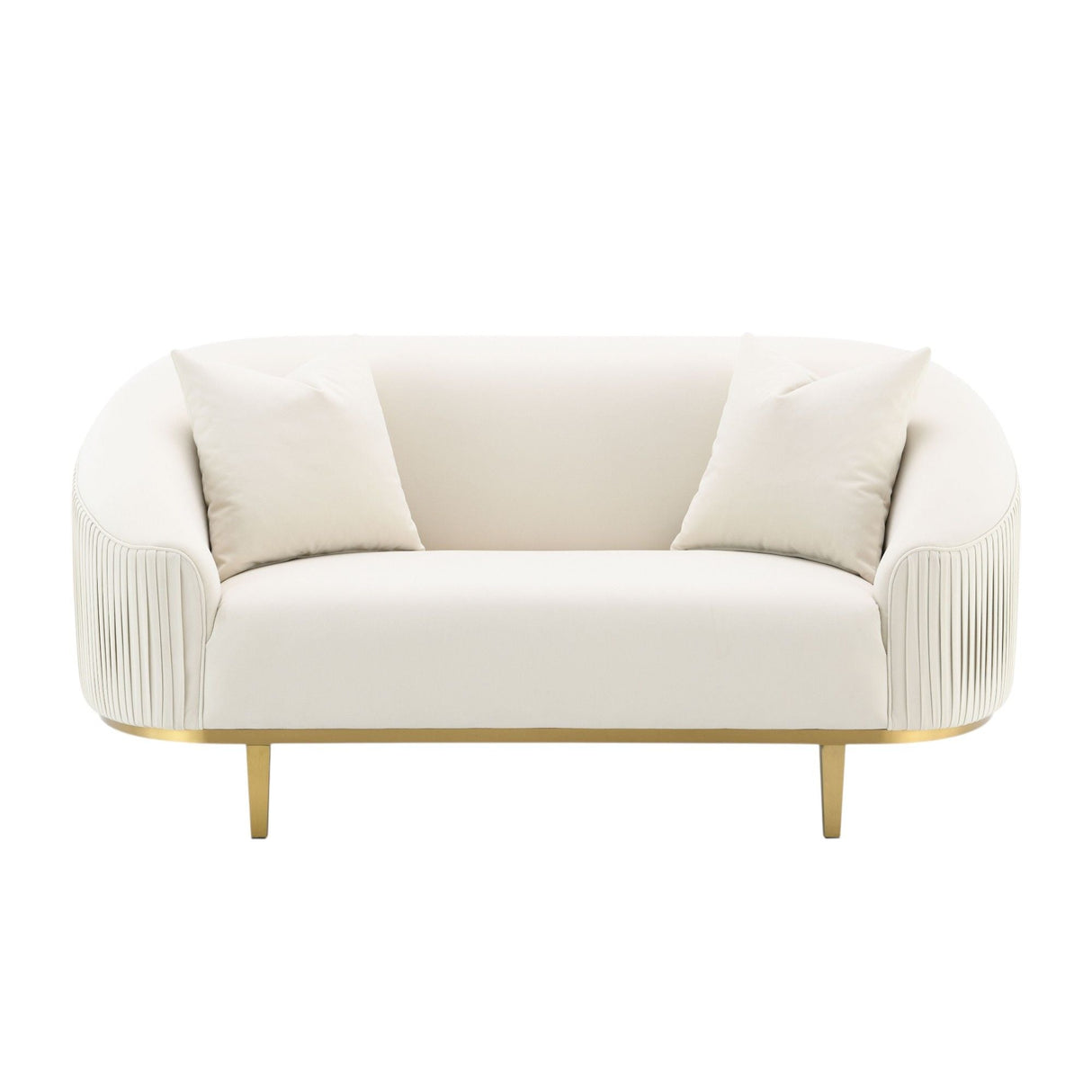 Martina - Loveseat With 2 Pillows - Ivory