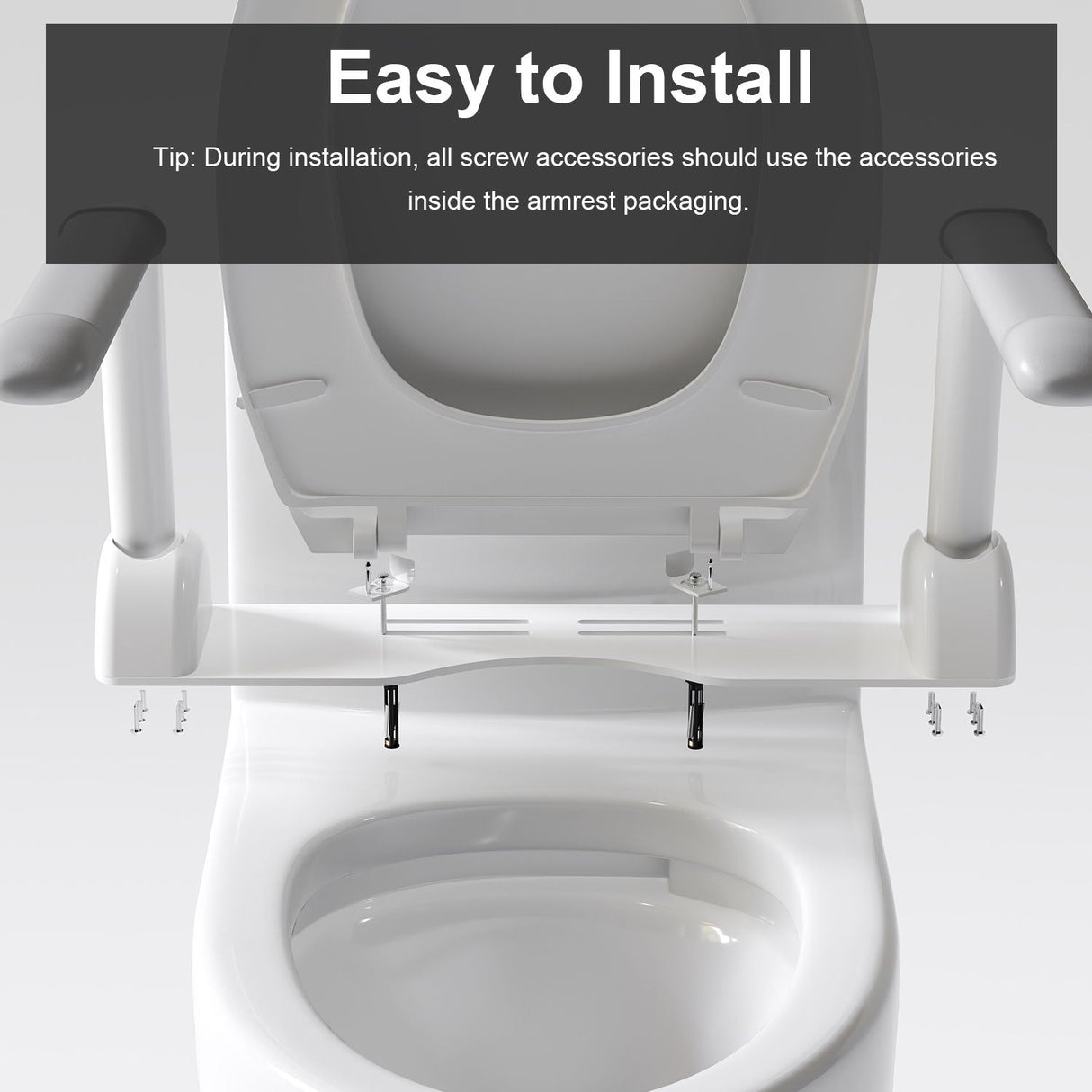Upgraded Design Armrest, With Glossy Gw 007 1 Piece Toilet With Tornado Flush, Soft Close Seat, Dual Flush Map 1000G, Comfort Chair Seat - Gloss White