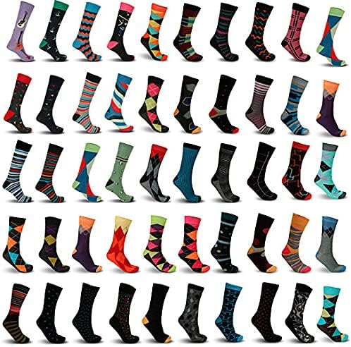 10-Pair John Weitz Mens Assorted Dress Socks