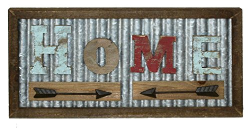 Colorful-Home-with-Metal-Arrows-Wood-and-Metal-Decor(Home)-Decorative-Plaques