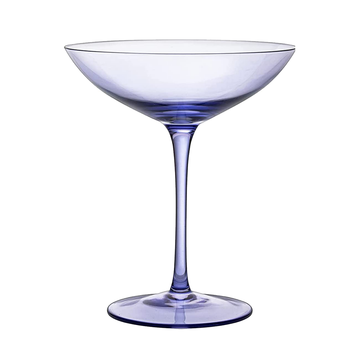 Corso Champagne Coupe Cocktail Glassware, Set of 2, Purple