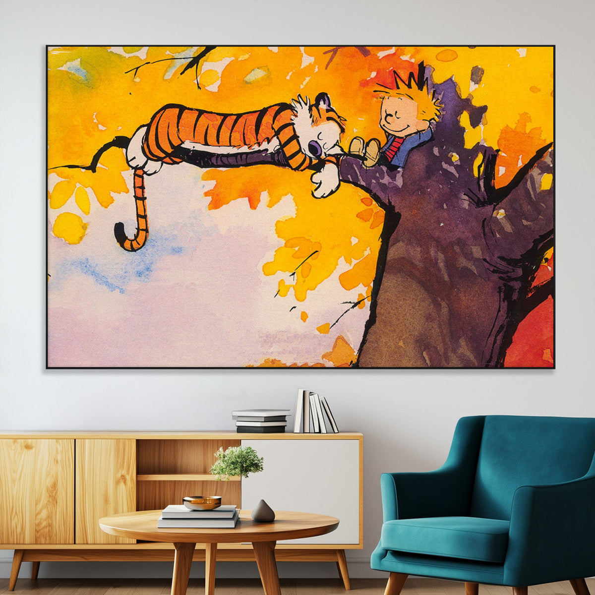 High-Quality Giclee Canvas Print – Framed Calvin Wall Art