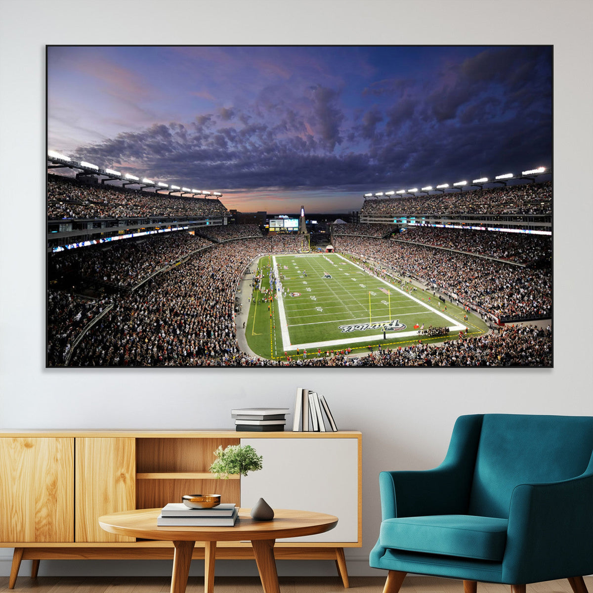 New England Patriots Football Team Print - Foxborough