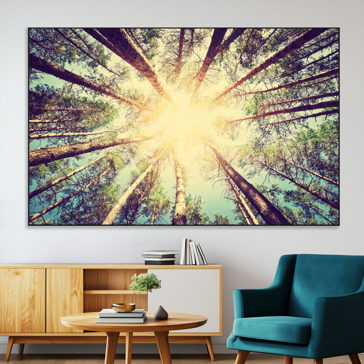 Tree and Sunshine Canvas Print