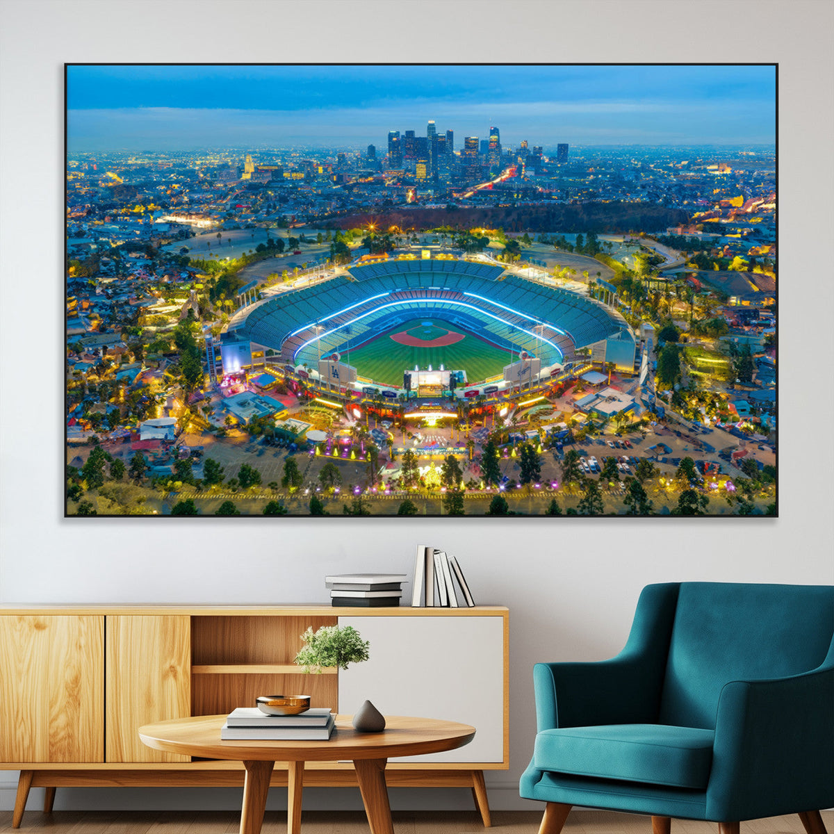 Los Angeles Dodgers Wall Art Canvas, Dodger Stadium Wall Art