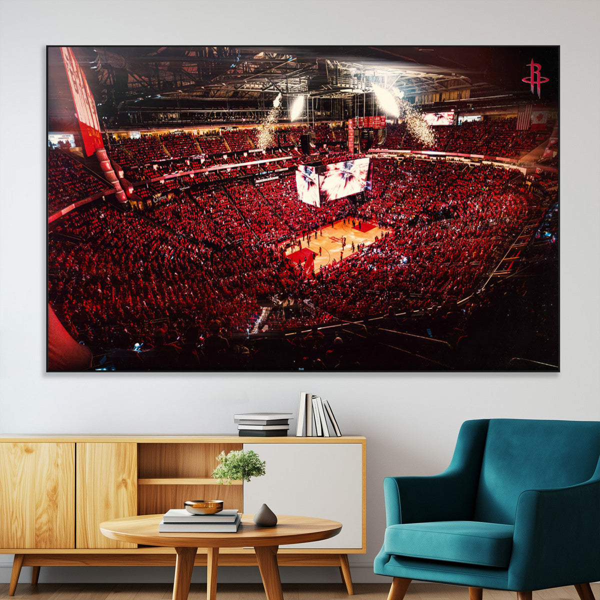 Houston Rockets Basketball Team Print Canvas- Houston Toyota