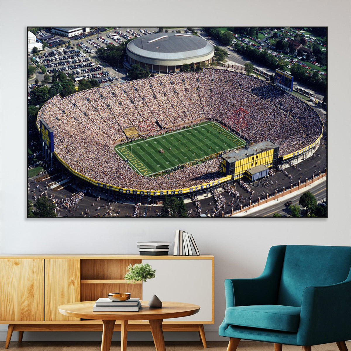 Michigan Wolverines Football Team Print - Ann Arbor Michigan