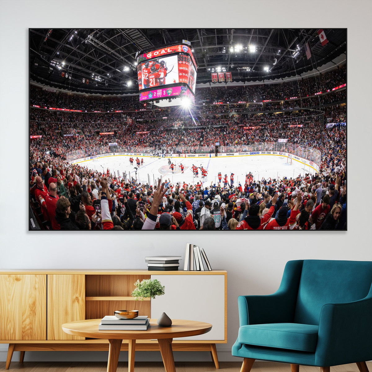 Amerant Bank Arena Wall Art Canvas Print - Basketball Arena