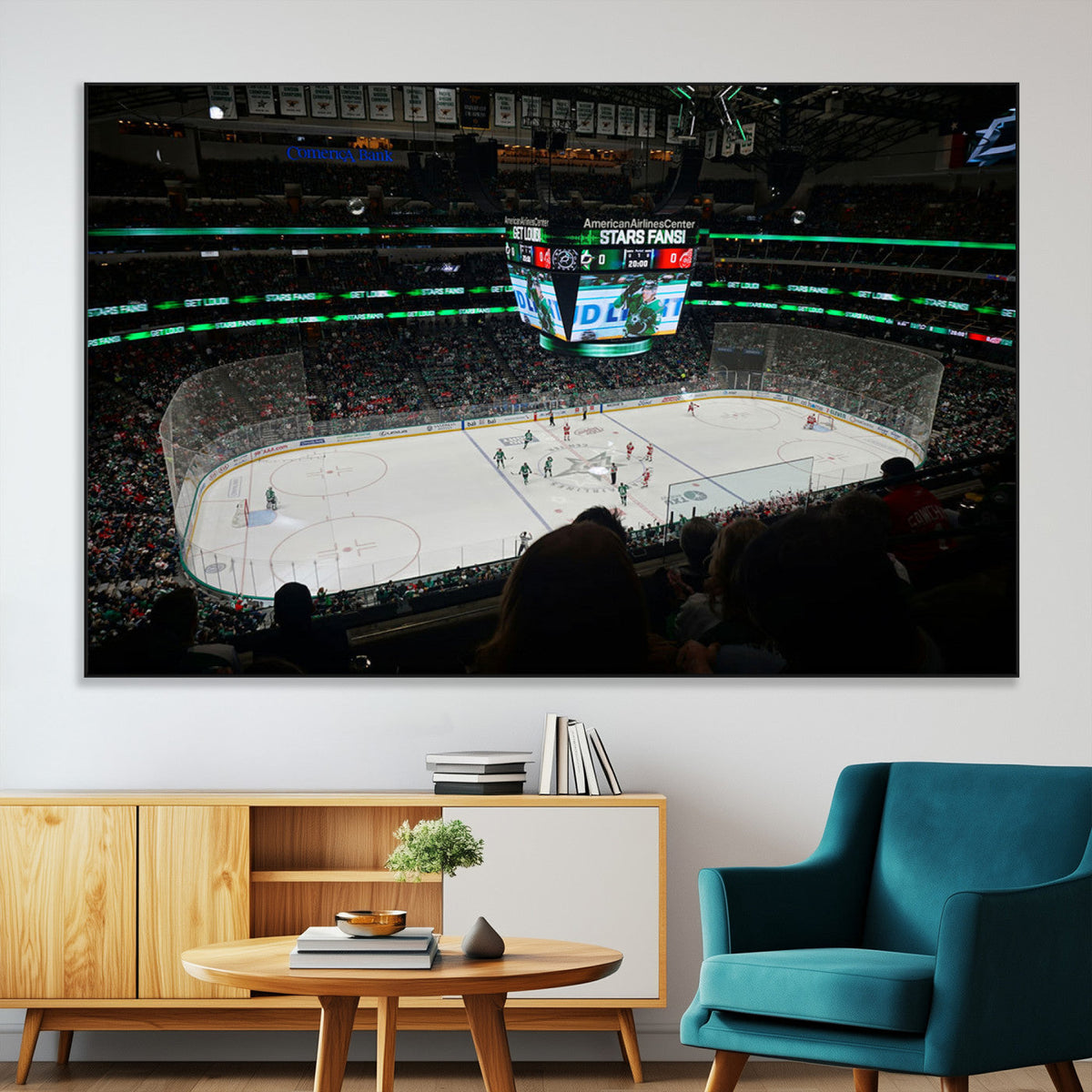 American Airlines Center Dallas Stars Wall Art Canvas Print