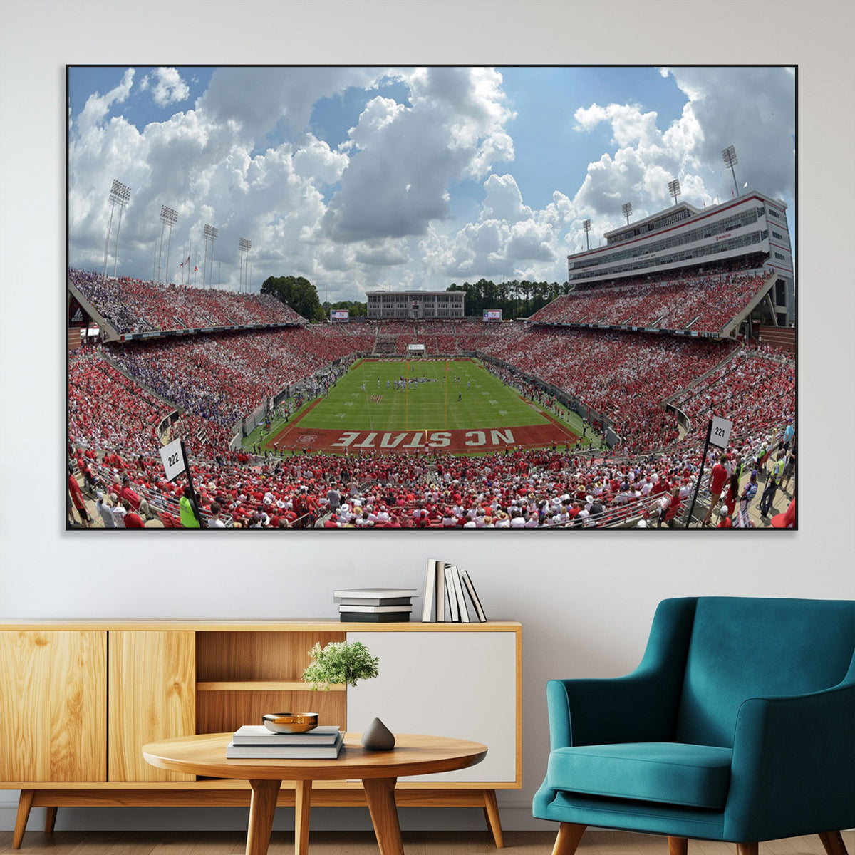 NC State Wolfpack Football Team Print Canvas- Raleigh