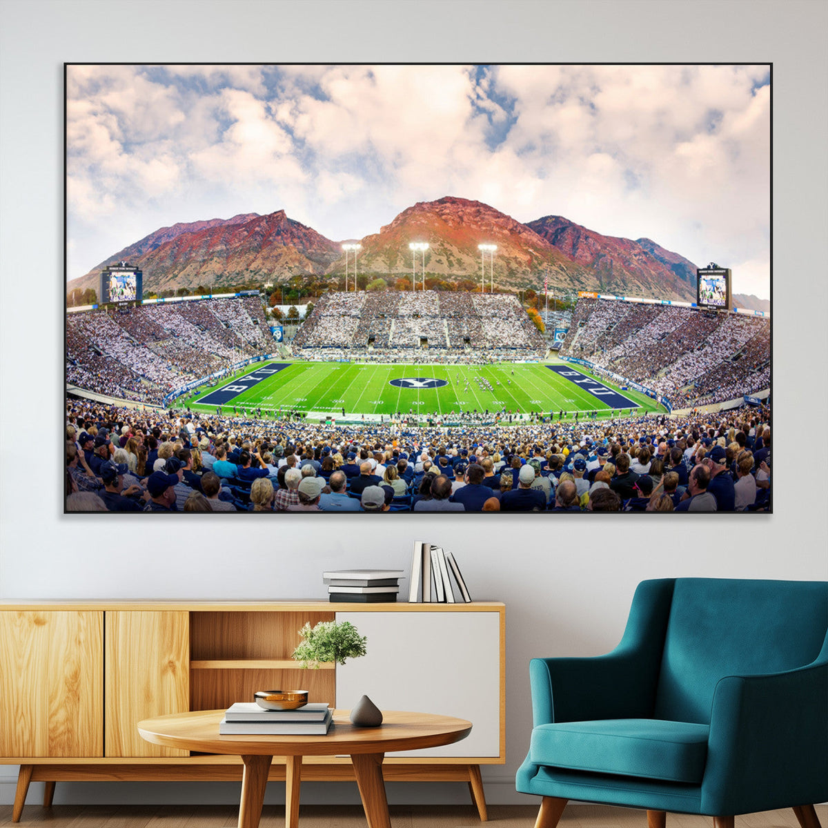 Brigham Young University Cougars Football Team Print - Provo
