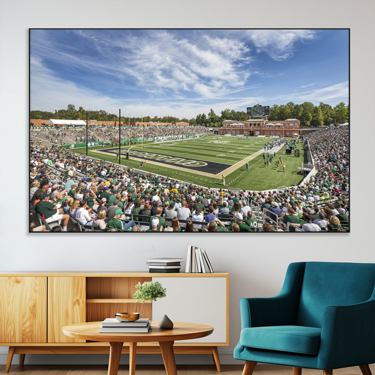 University of Charlotte 49ers Football Team Print -