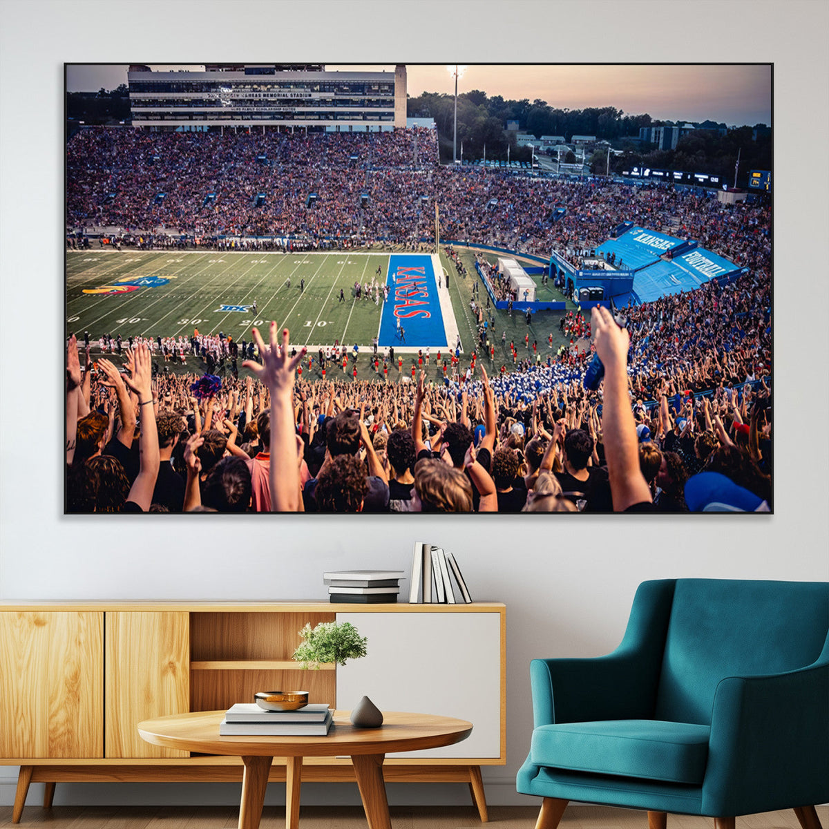 University of Kansas Jayhawks Football Team Art Print -