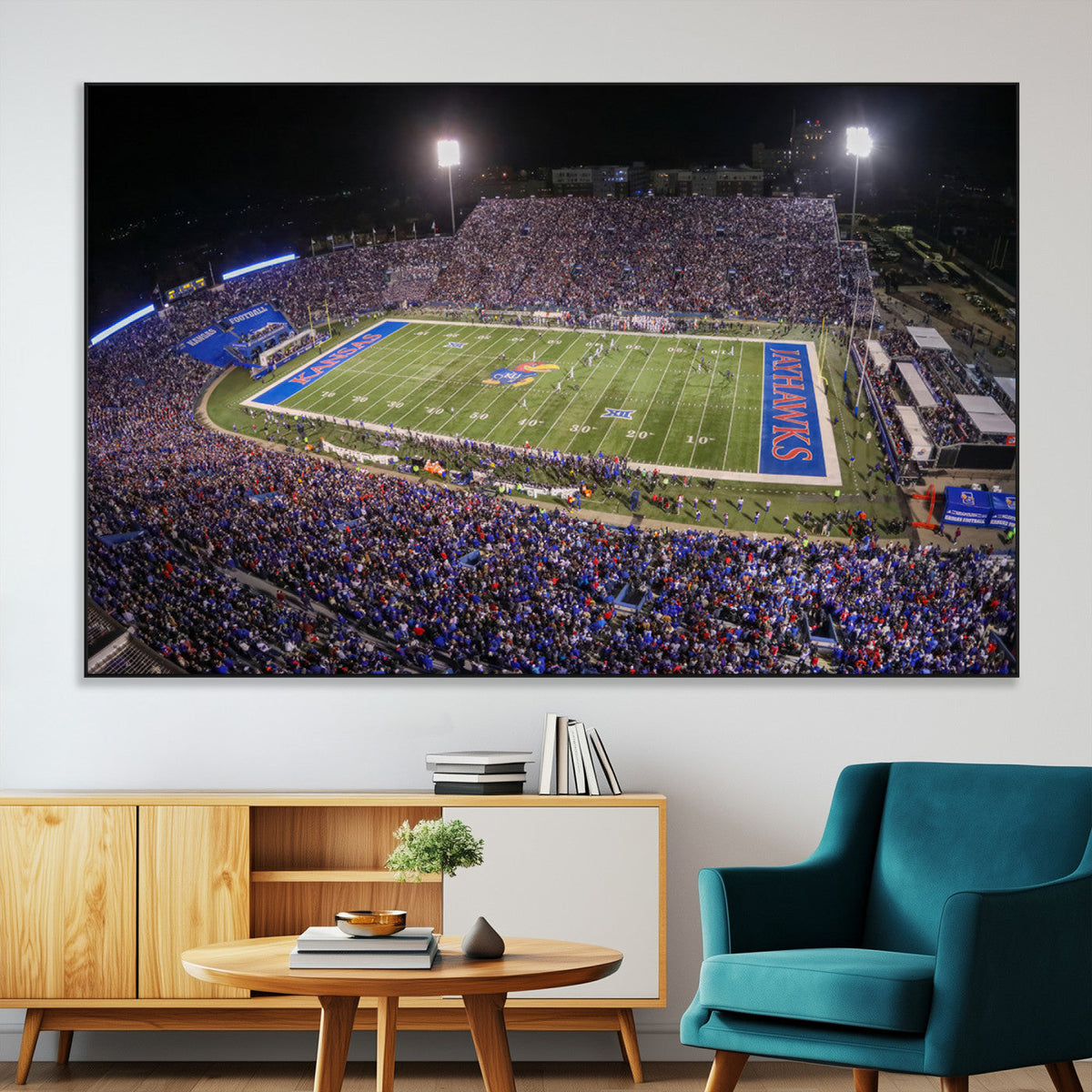 University of Kansas Jayhawks Football Team Print - Lawrence