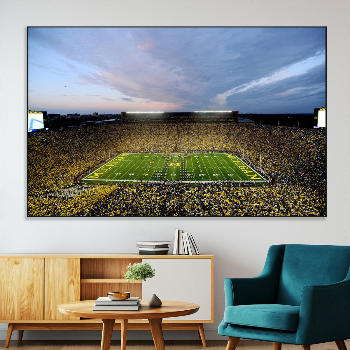 University of Michigan Wolverines Football Team Print - Ann