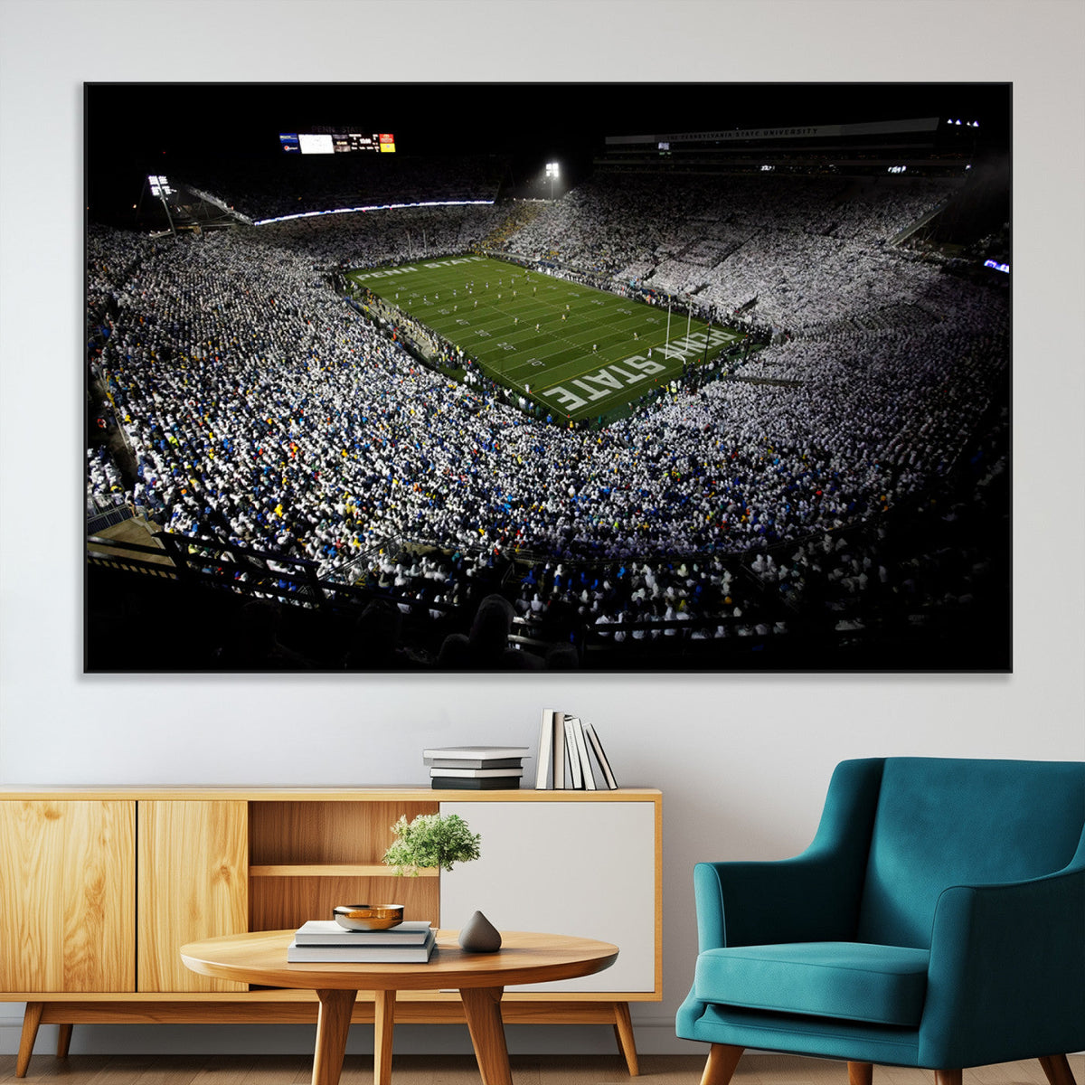 Penn State Football Stadium Wall Art - Beaver Stadium Canvas