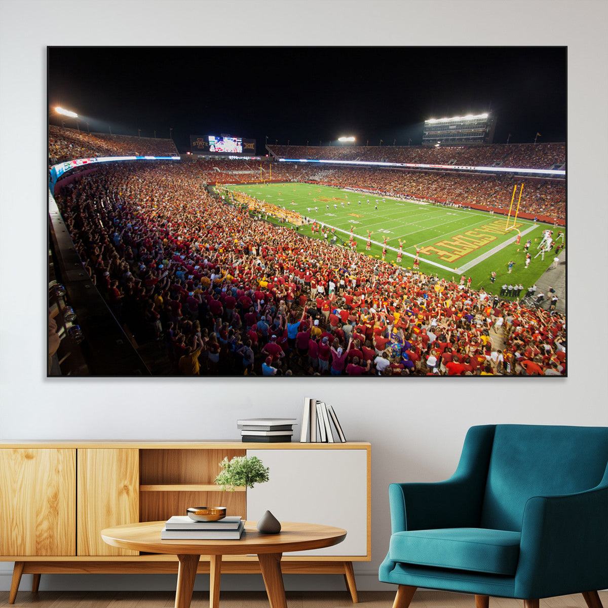 Iowa State University Cyclones Canvas Print, Football Team