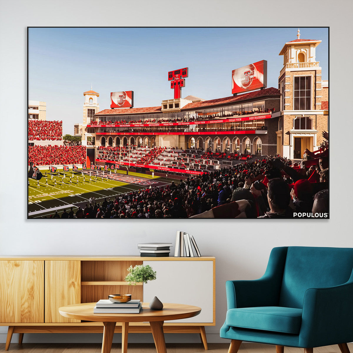 Jones AT&T Stadium Texas Tech Red Raiders Wall Art | Large