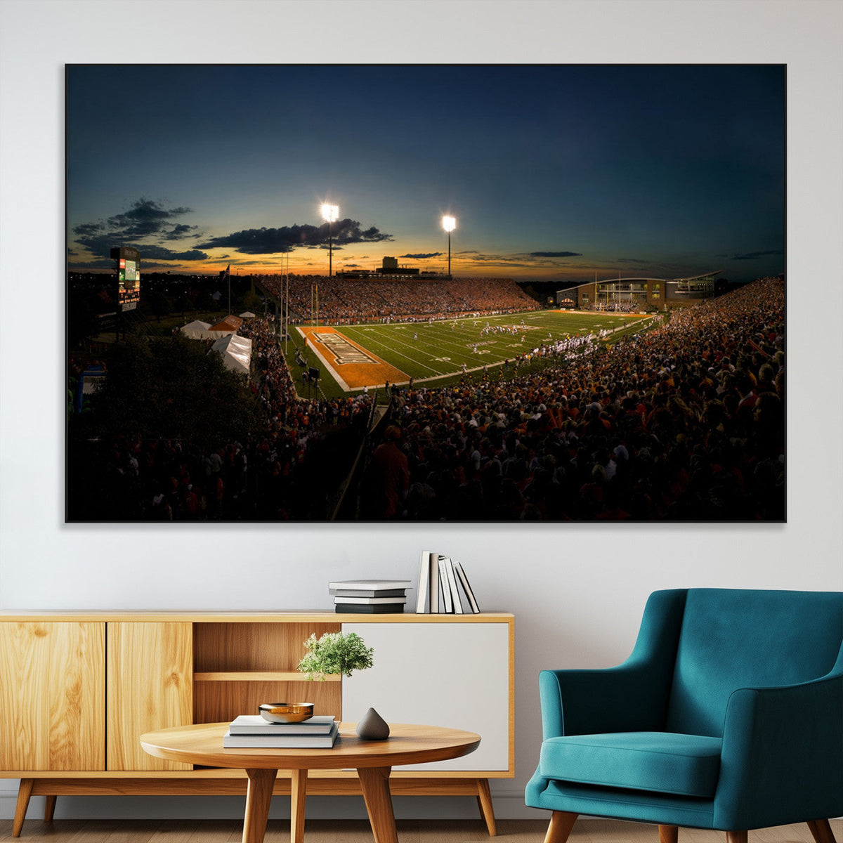 Ball State Cardinals Football Team Print - Muncie Scheumann