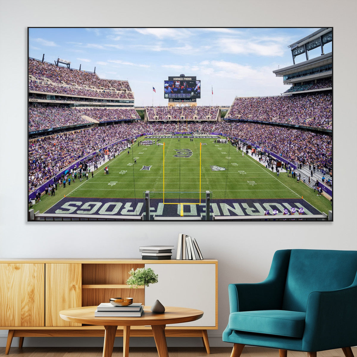 TCU Horned Frogs Football Team Print - Fort Worth Amon G.