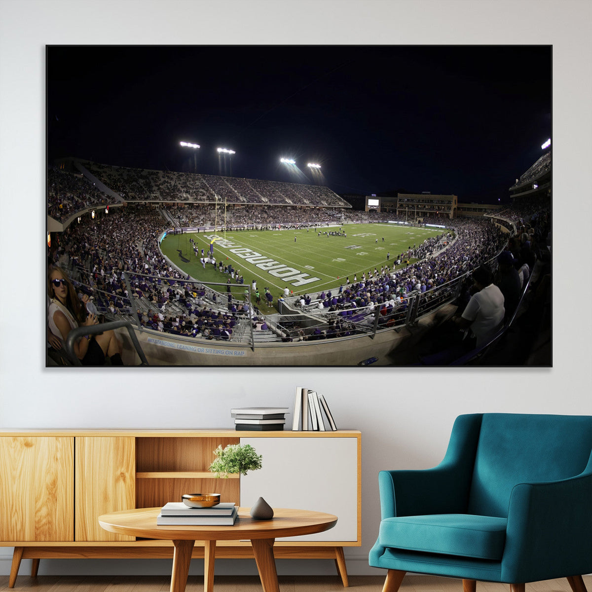 TCU Horned Frogs Football Team Print - Fort Worth Amon G.