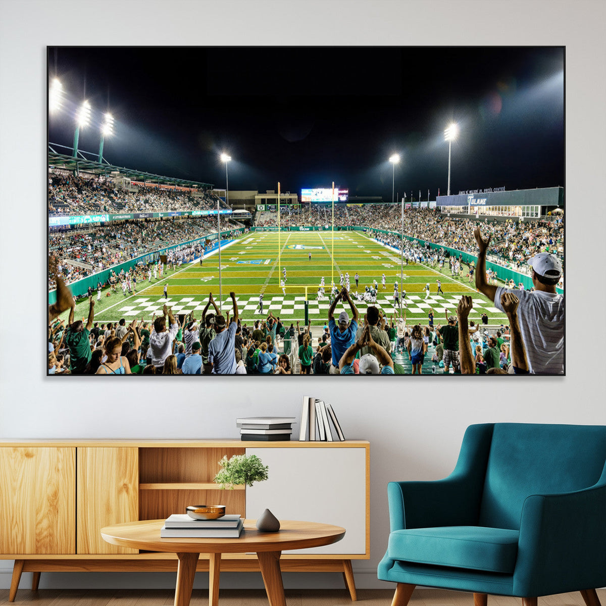 The Tulane University Green Wave Football Team Print - New
