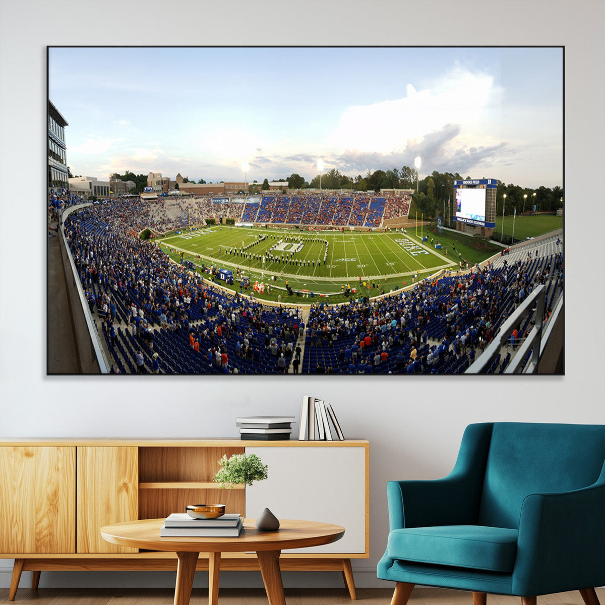 The Duke University Blue Devils Football Team Print - Durham