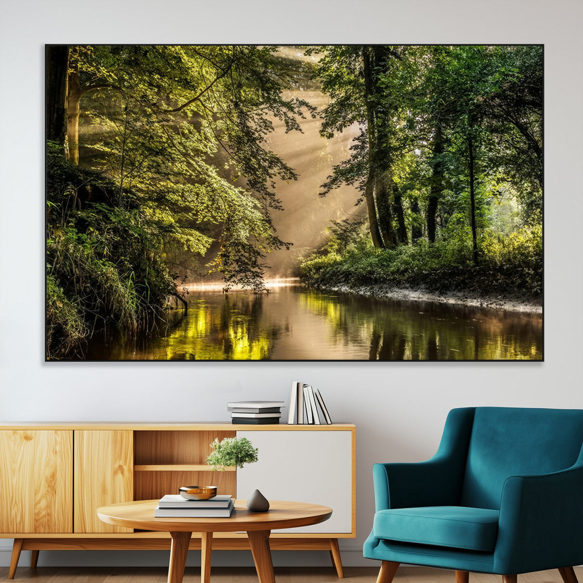 Forest Wall Art Print | River Landscape Wall Art | Perfect