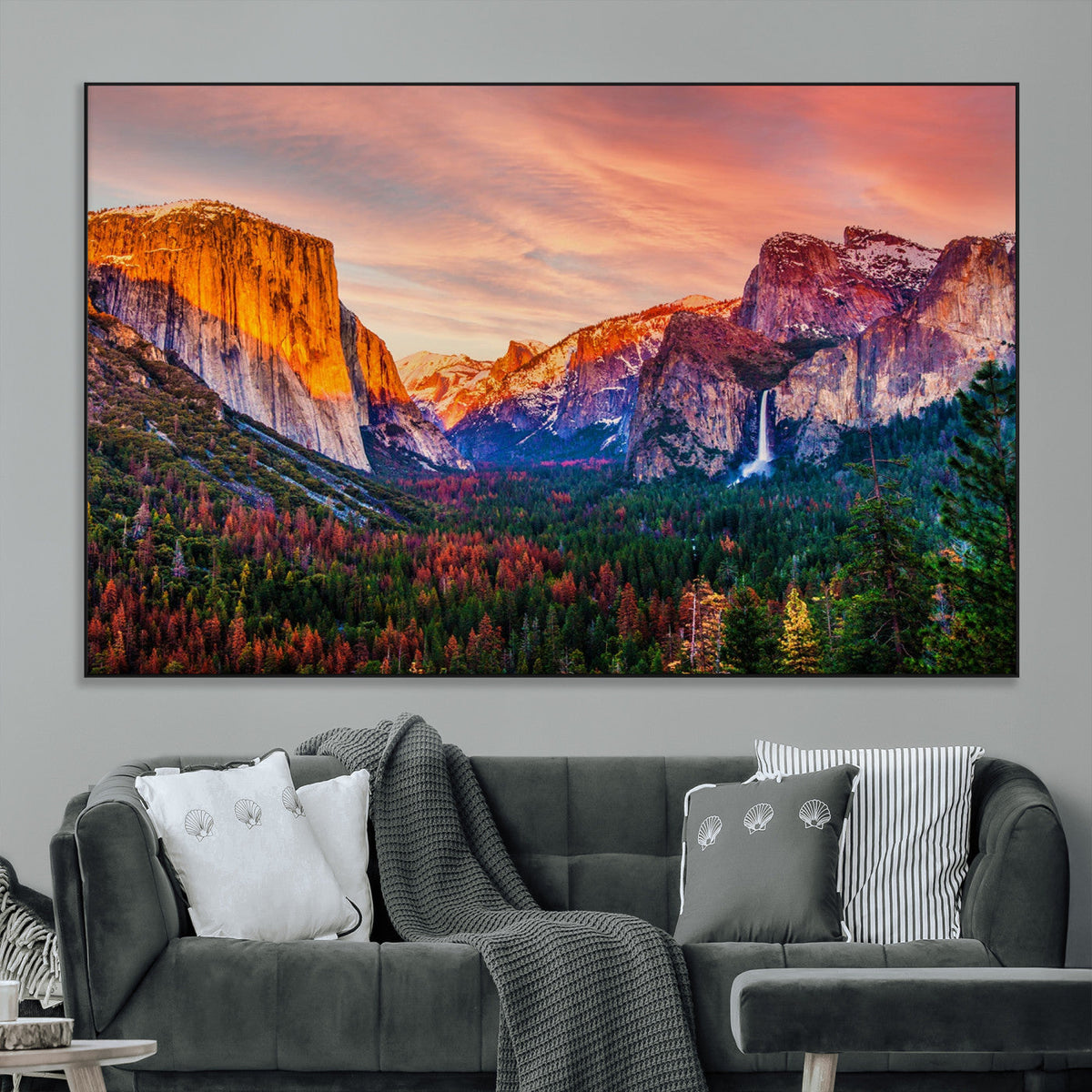 Yosemite Nal Park Wall Art Landscape Canvas Print El Capitan