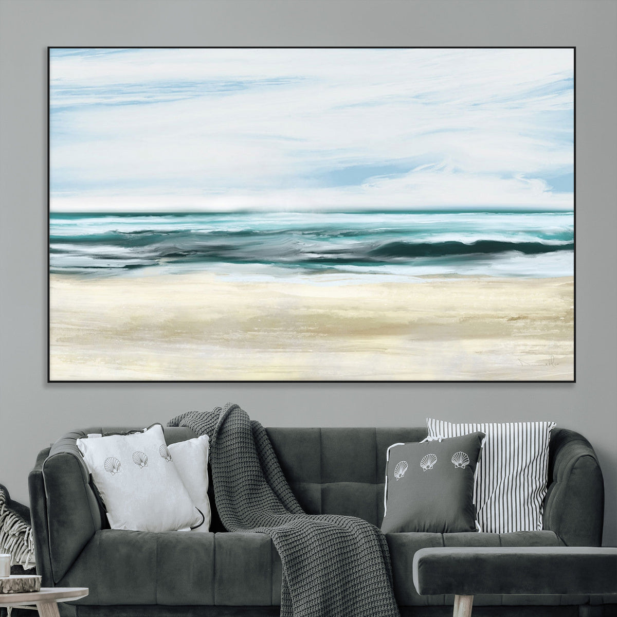 Ocean Abstract Wall Art Canvas Print