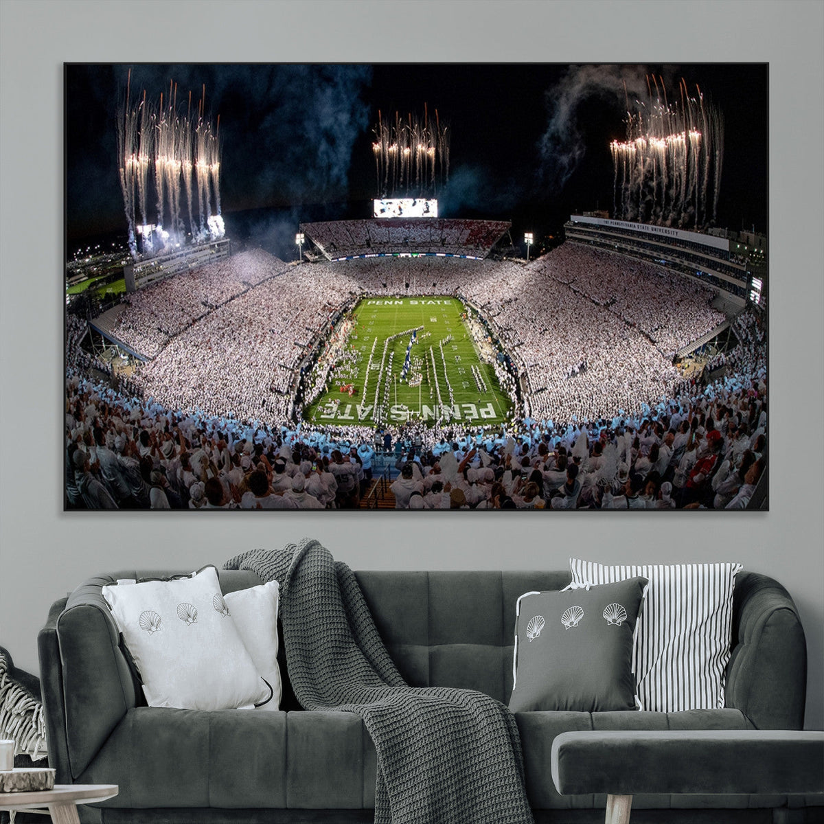 Penn Stadium Football Wall Art Canvas Print, Pennsylvania